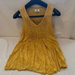 Old Navy Yellow Textured Dress